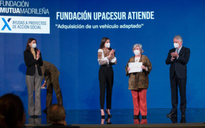 La Reina Letizia, presente en la entrega de una ayuda de Fundación Mutua Madrileña a Upacesur